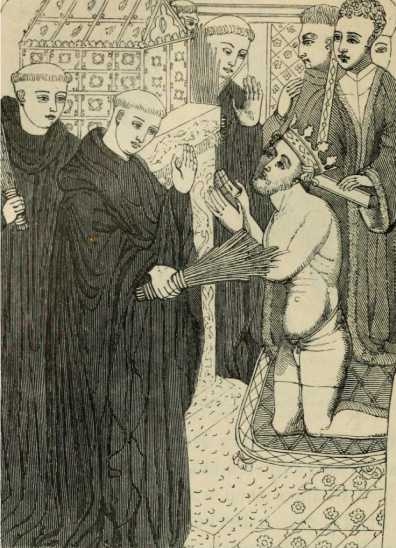 King Henry II paying penance