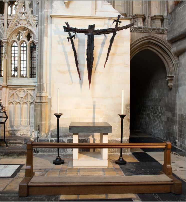 The Martyrdom, showing the altar that marks the place where Becket died.